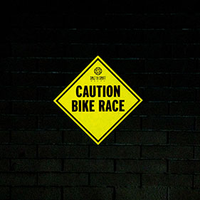 Reflecting film sign